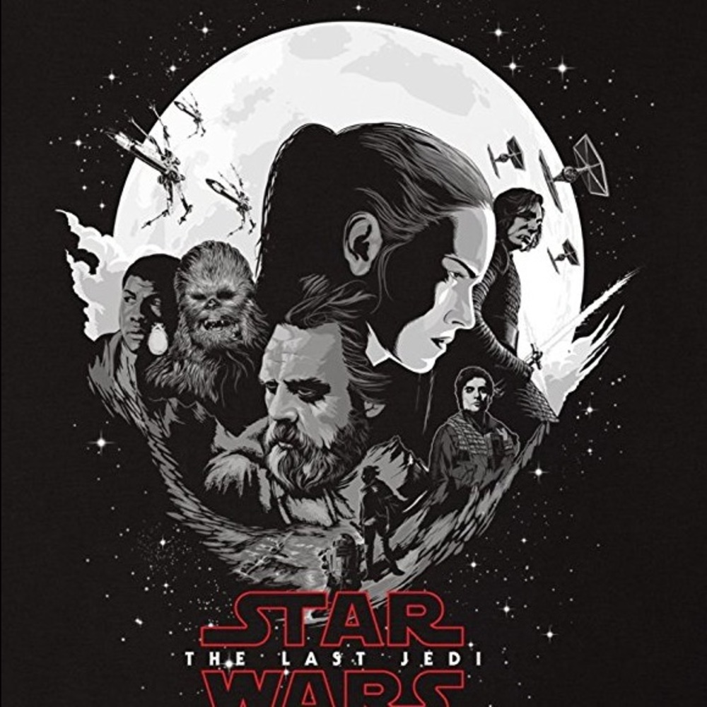 NWOT Official Star Wars The Last Jedi T-shirt